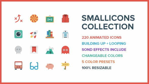 Smallicons 220 Animated Icons - VideoHive 11454380