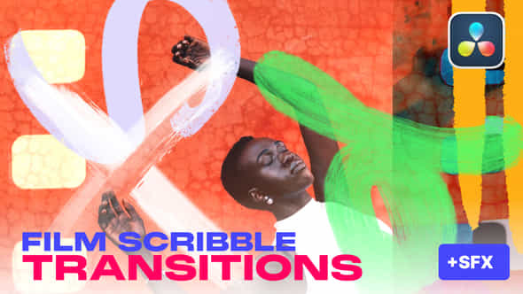 Film Scribble Transitions - VideoHive 48540025