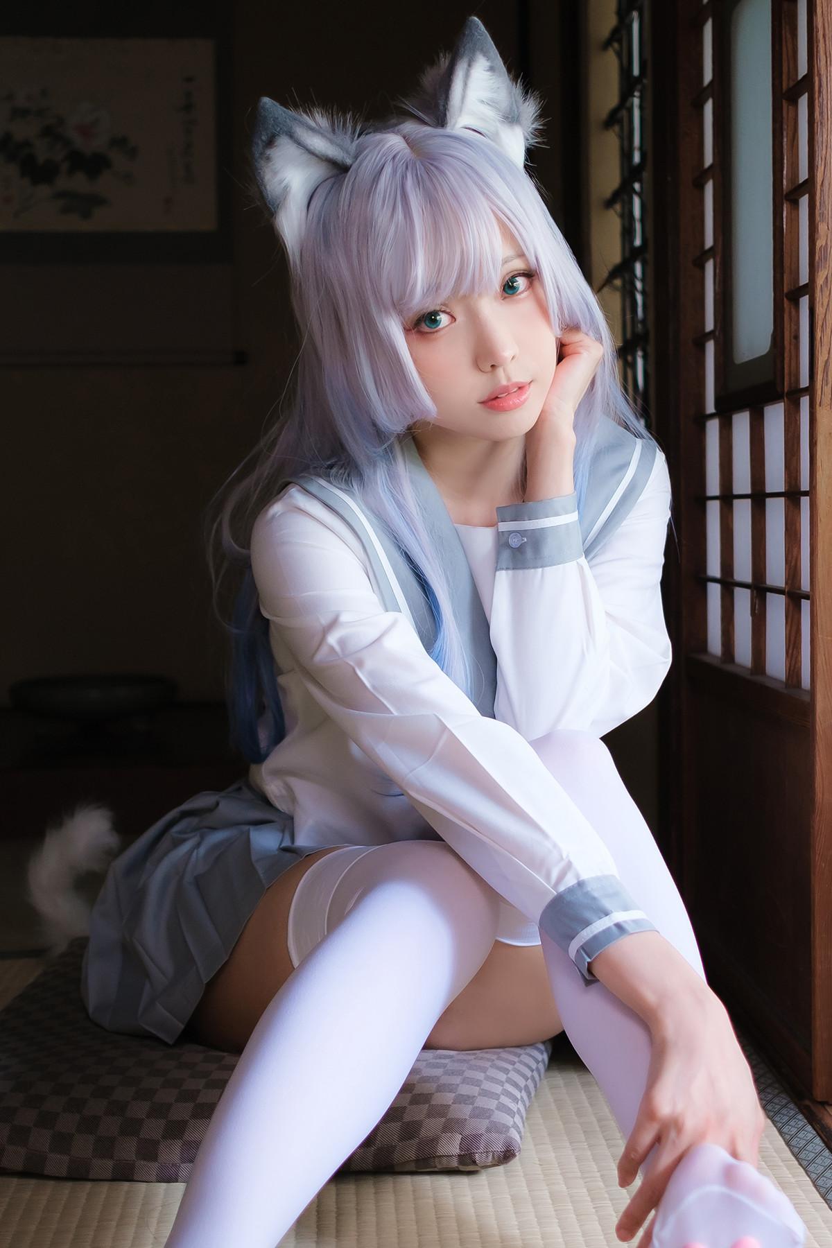 Cosplay ElyEE子 Veranda White Cat緣廊白貓(3)