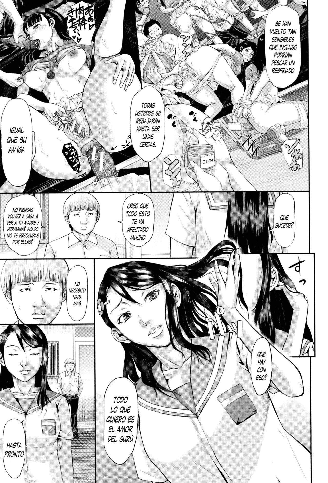 [Honebuto Danshaku] Koufuku Kazoku Kanketsuhen Zenpen (Innou Kaizou Program ~Oyako Zecchou Cult Ochi~) [Spanish] [Yasper256]