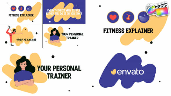 Fitness Explainers For Fcpx - VideoHive 52743197