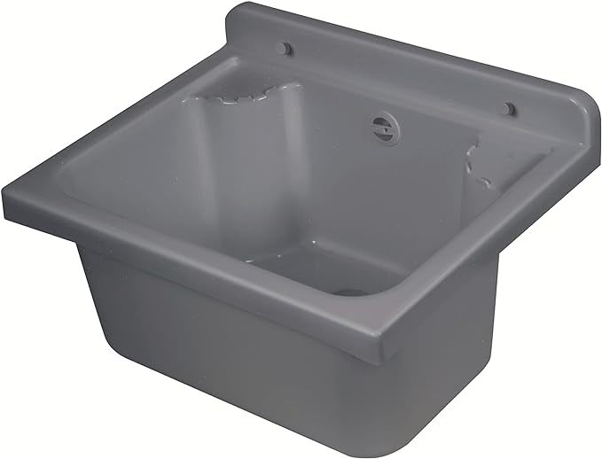 Image of Lavatoio-Pilozzo da Parete, Resina PP, 50 x 34 cm, Grigio art. 2051DG