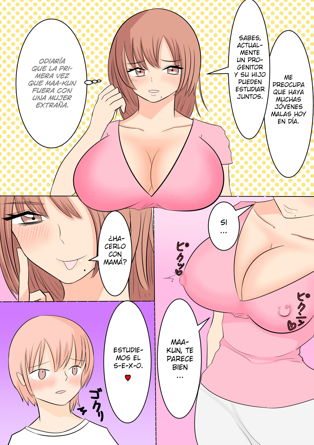 [Aa Jinsei Gakeppuchi] Boku no Daisuki na Yurufuwa Mama to Ottori Love Love Seikyouiku [Spanish] [Hellsing Scans]