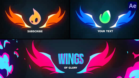 Fire Wings Logo - VideoHive 43227068