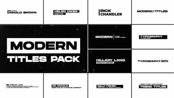 Modern Lower Thirds - VideoHive 40316238