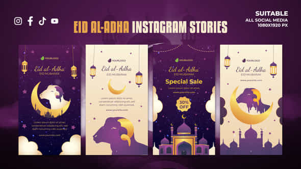 Eid Aladha Instagram Stories Eid Celebration Stories - VideoHive 52159014