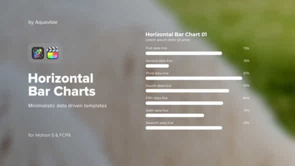 Minimalistic Horizontal Bar Charts For Fcpx Motion - VideoHive 50230196