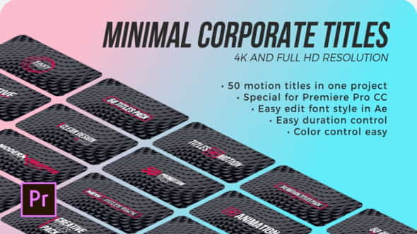 Titles Minimal Corporate | Premiere - VideoHive 29229153