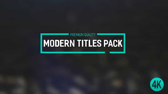 Modern Titles Pack II - VideoHive 18713058