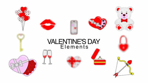 Valentines Day Elements - VideoHive 56350184