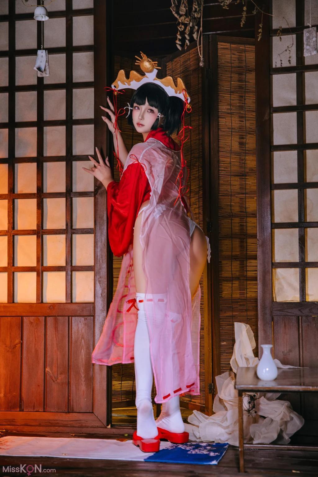 Coser@日奈娇: 辉夜巫女 (130 photos )(13)