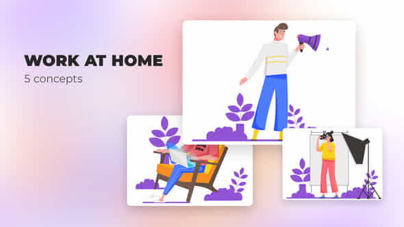 Work at home - VideoHive 39487620