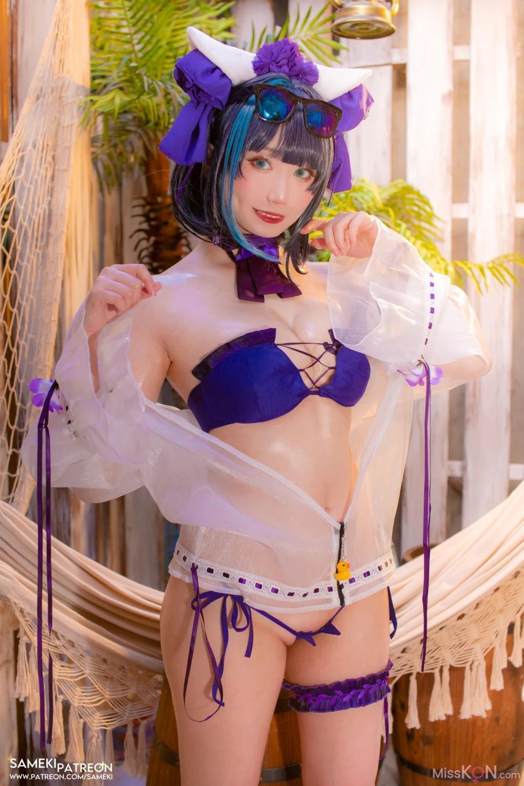 Coser@Sameki: 柴郡 泳装 (37 photos)(5)