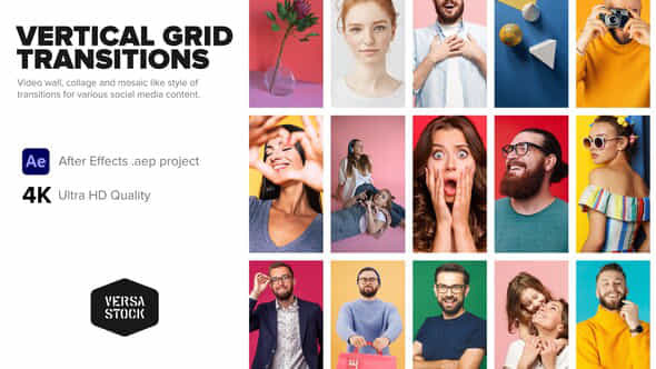 Vertical Super Grid - VideoHive 33539865