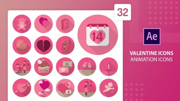 Valentine Animation Icons | After - VideoHive 30291301