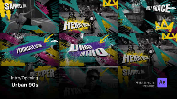 Introopening Urban 90S Set After Effects Project Files - VideoHive 53506001
