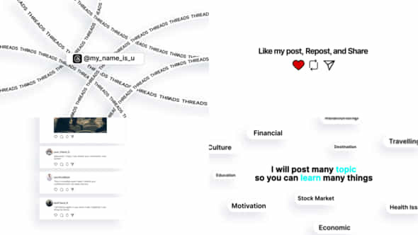 Threads Social Media - VideoHive 46884950