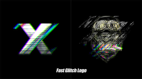 Fast Glitch Logo Reveal - VideoHive 48780844