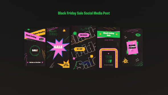 Black Friday Sale Social Media Post - VideoHive 55071202