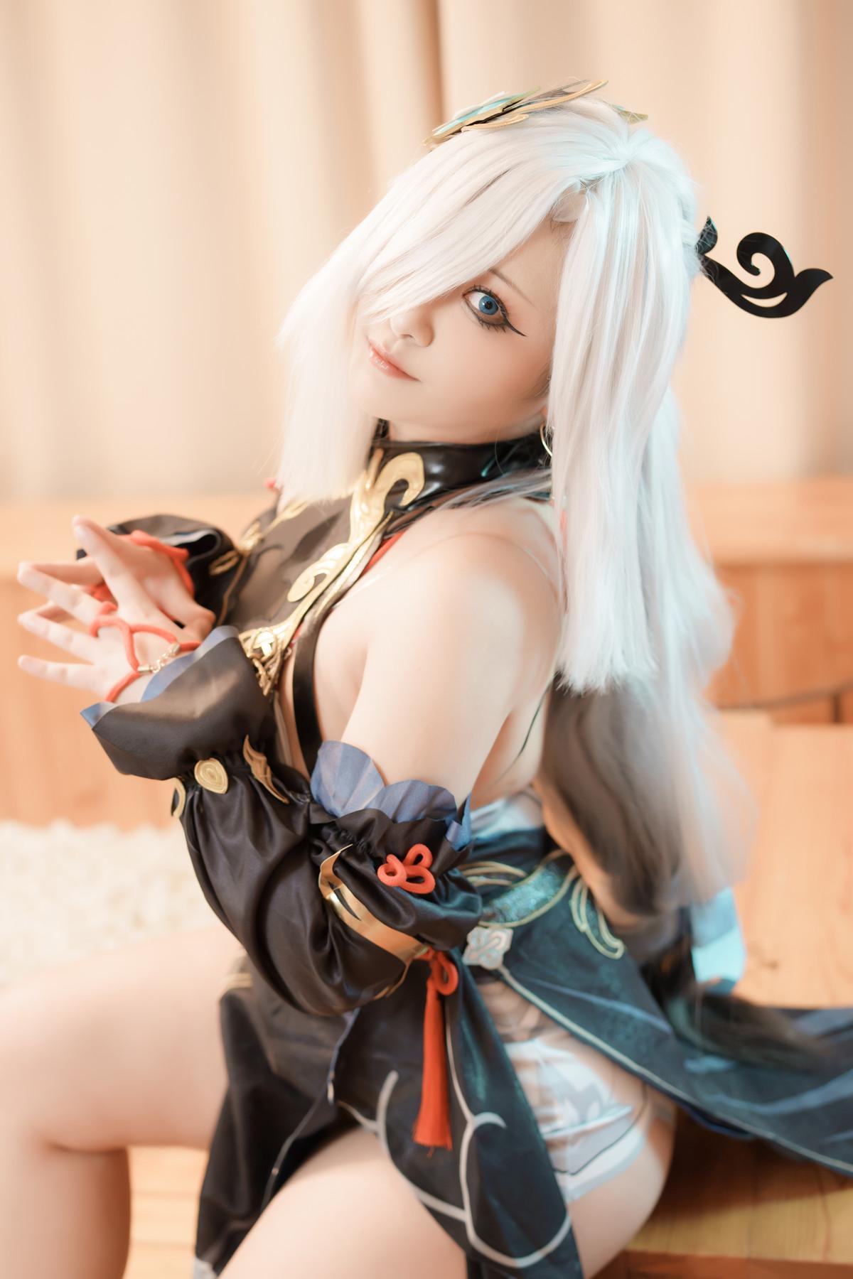 Cosplay 洛璃LoLiSAMA 申鹤 Shenhe(12)