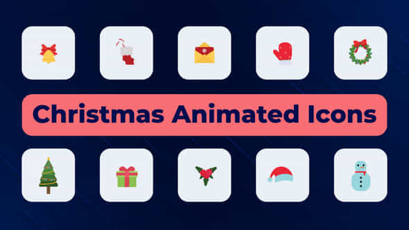 Christmas Animated Icons - VideoHive 51872906