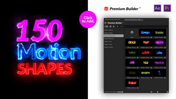 Motion Shapes Pack - VideoHive 24176372