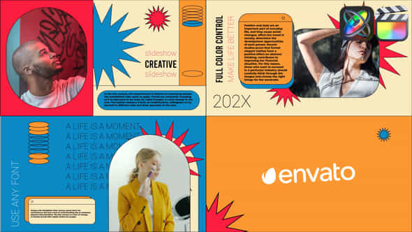 Colorful Geometric Slideshow - VideoHive 46701262