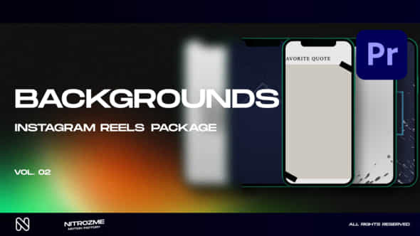 Backgrounds Instagram Reels Vol 02 For Premiere Pro - VideoHive 50534083