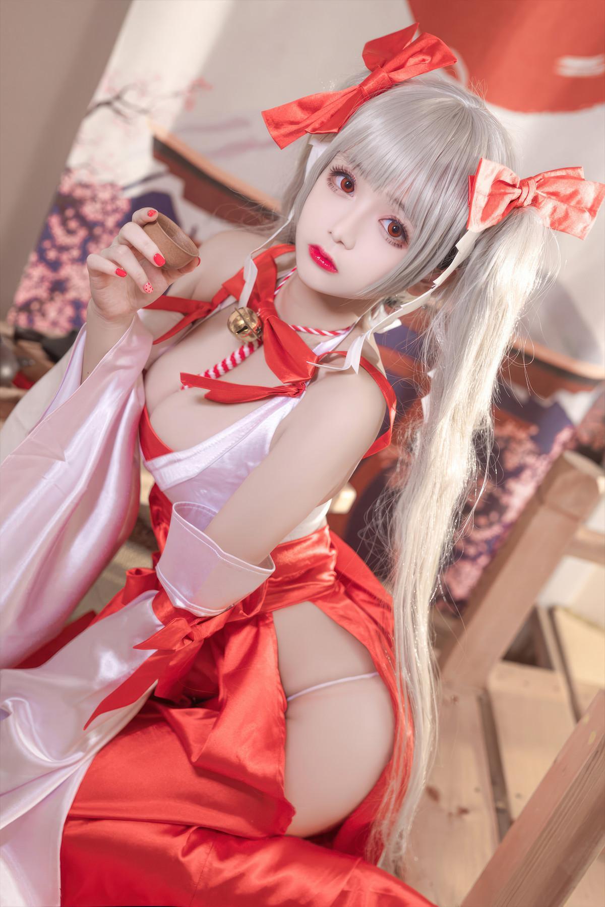 Cosplay Rinaijiao日奈娇 碧蓝航线 可畏巫女(13)