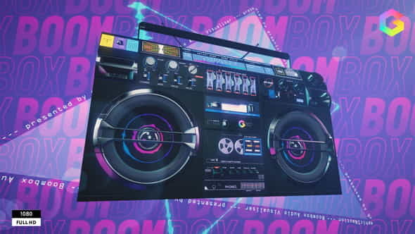 Boombox Music Visualizer - VideoHive 33336801