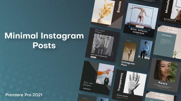 Minimal Instagram Posts For Premiere Pro - VideoHive 32965498