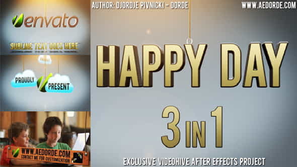 Happy Day - 3in1 - VideoHive 669066