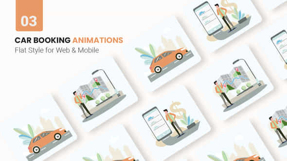 Car Booking Animations - VideoHive 45979922