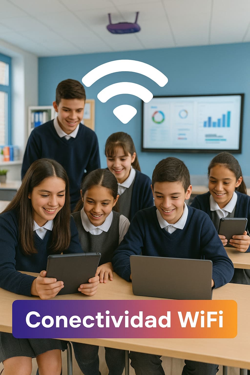Conectividad WiFi que Soporta a Toda la Comunidad