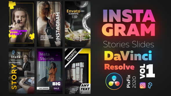 Instagram Stories - DaVinci Resolve - VideoHive 29487807
