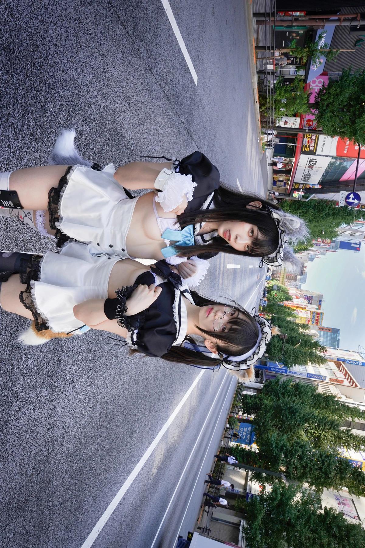 Sui Utatane うたたね翠, Mizuna Shione 水那しおね, 写真集 「野生のメイドがあらわれた！」 Set.02(22)