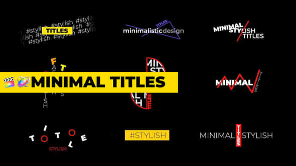 Minimal Titles - VideoHive 34048310