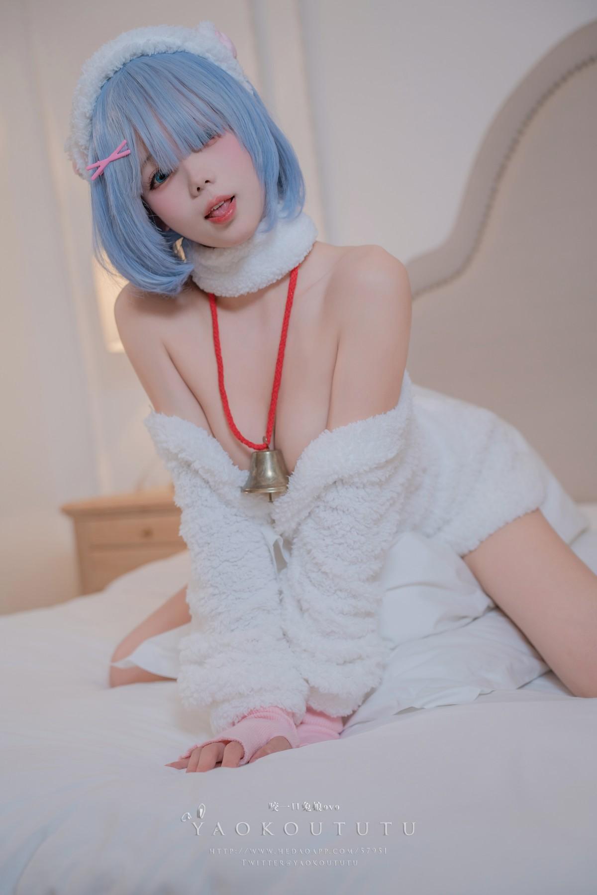 Cosplay 黏黏团子兔 T3特典 蕾姆咩咩(28)