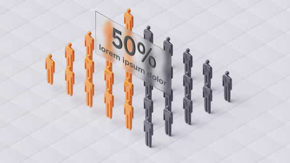 3D Infographics With People - VideoHive 44617861