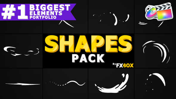 Cartoon Shape Elements - VideoHive 23847936