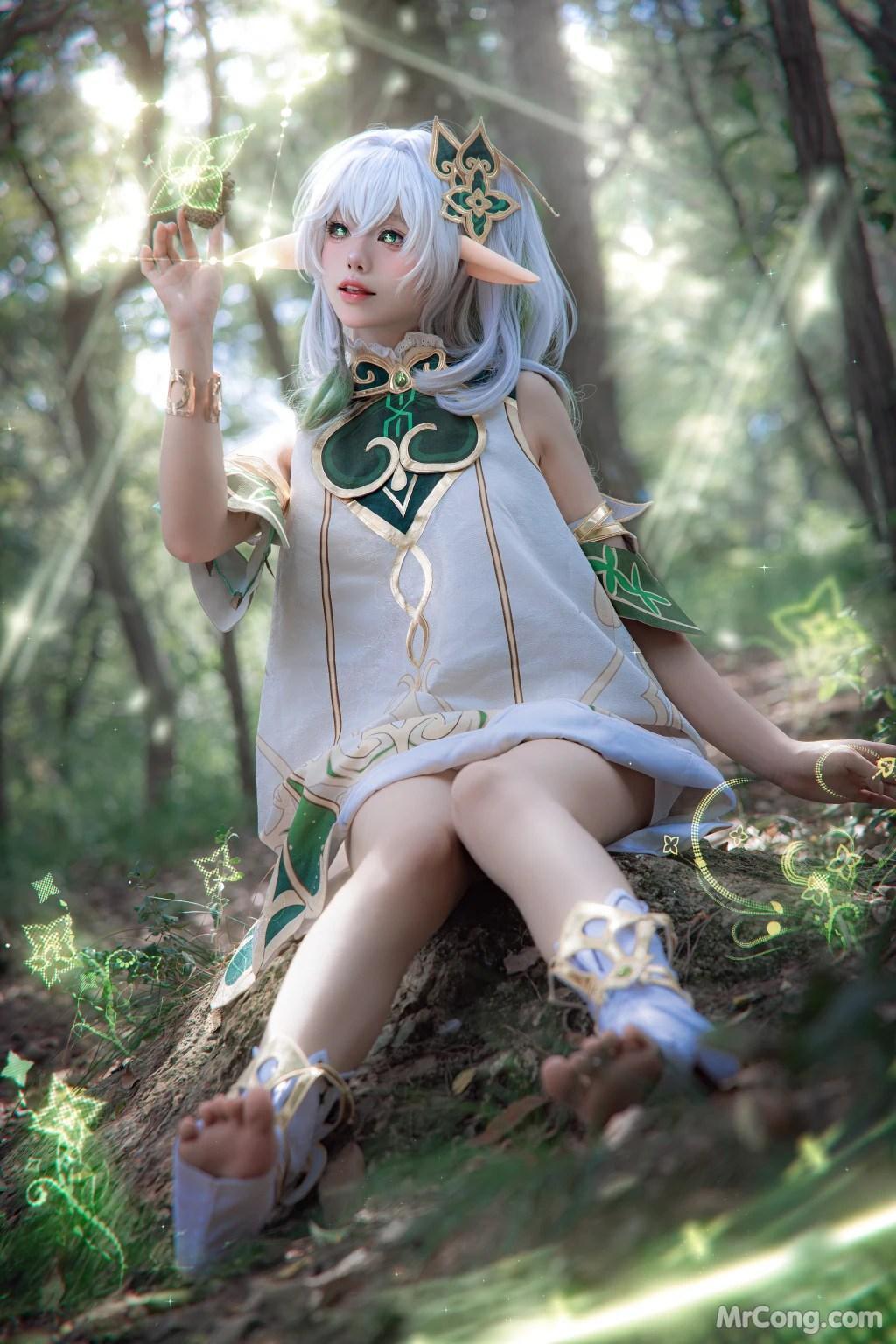 Coser@黏黏团子兔: 万年萝莉纳西妲&0.2s (65 photos )(42)