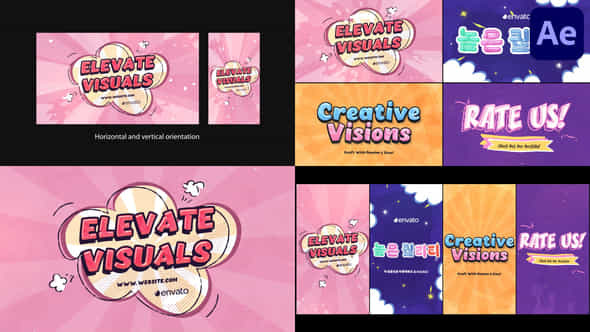 Creative Typography Slides And Stories After Effects - VideoHive 52680947