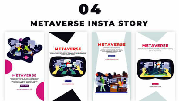 VR Metaverse Instagram - VideoHive 39027283