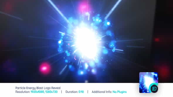 Particle Energy Blast Logo Reveal - VideoHive 15864202