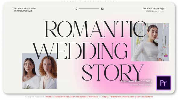 Romantic Wedding Story - VideoHive 51199494