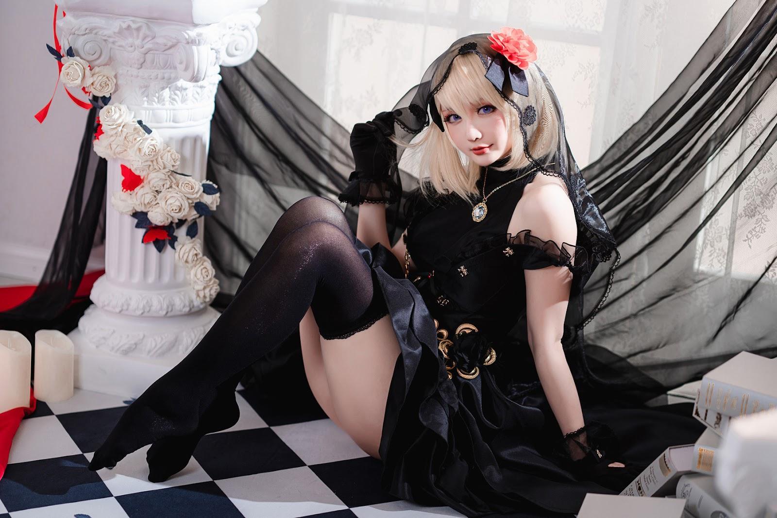 Cosplay 星之迟迟Hoshilily Z23婚纱(4)