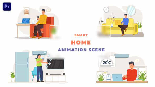 Smart Home ConceptAnimation - VideoHive 43419911