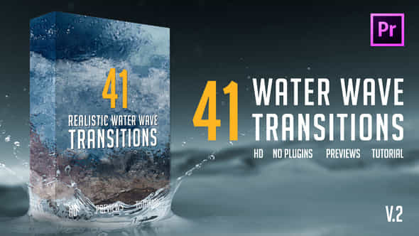 10 Realistic Water Wave Transitions - VideoHive 21738834