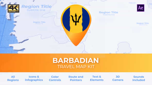 Barbados Map - - VideoHive 39801143