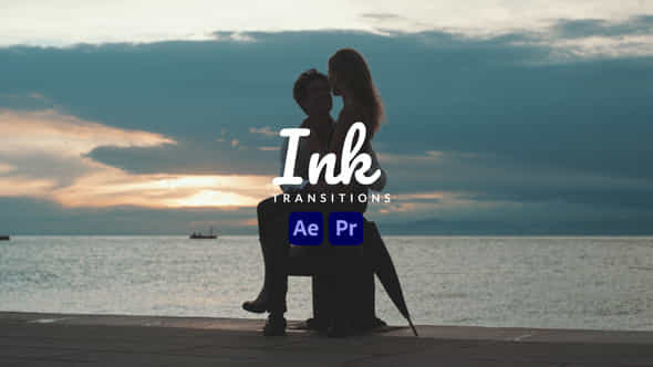 Ink Transitions - VideoHive 43264177